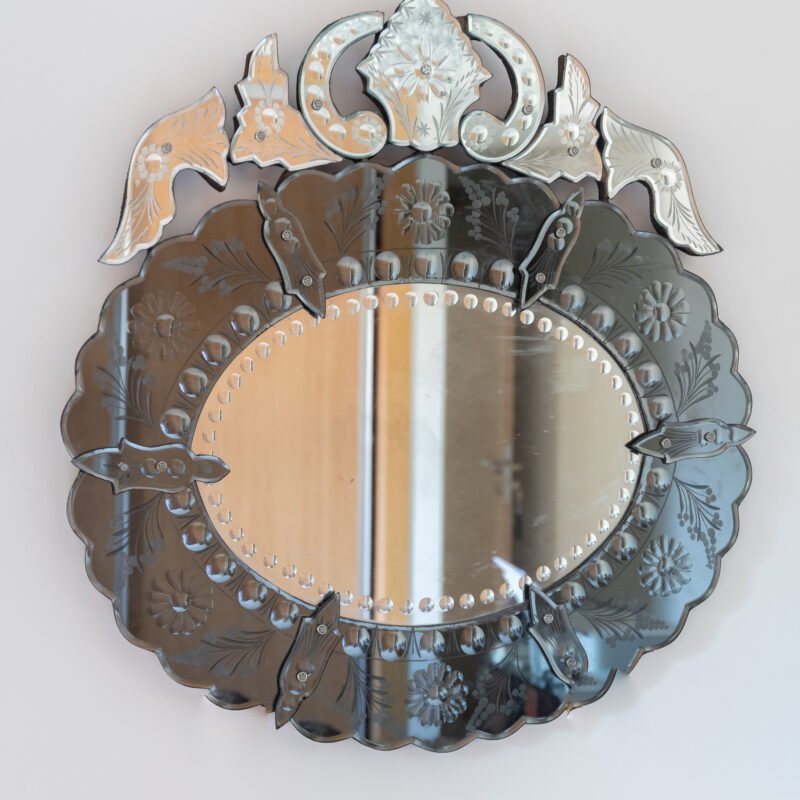 Miroir Vénitien XIXe siècle - Rond