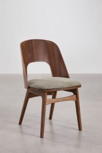 Nadoo - Chaise en bois de Hêtre avec dossier arrondi