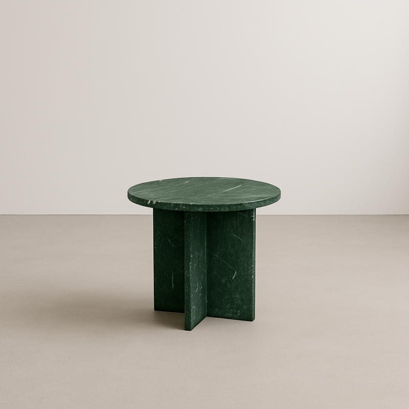 Paola - Table basse en marbre vert